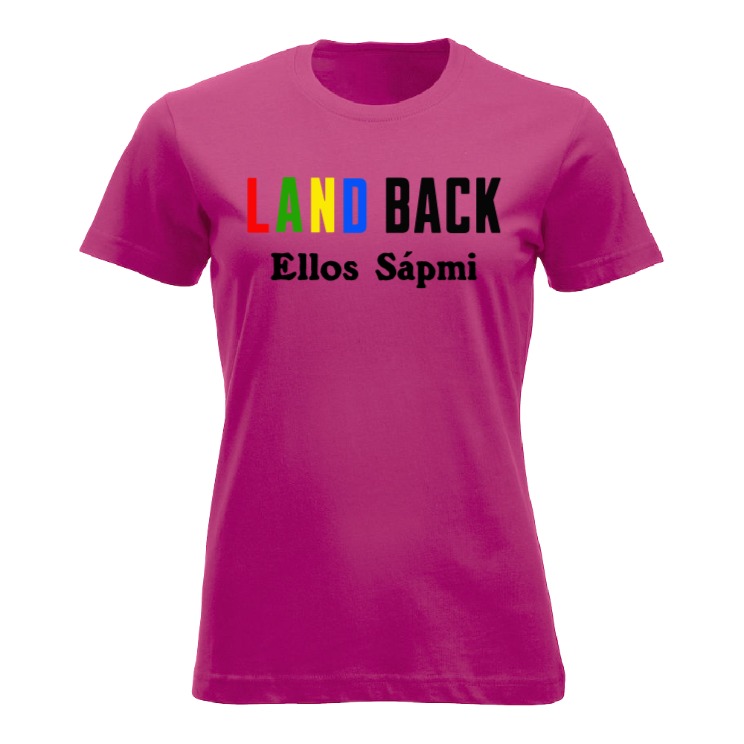 Land Back Ellos Sápmi T-shirt dame bright cerice/cericerosa